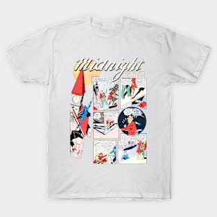 Smash Midnight vs Bullets Balow Retro Vintage Comic Book T-Shirt